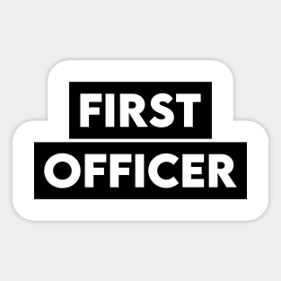 First Officer Sticker